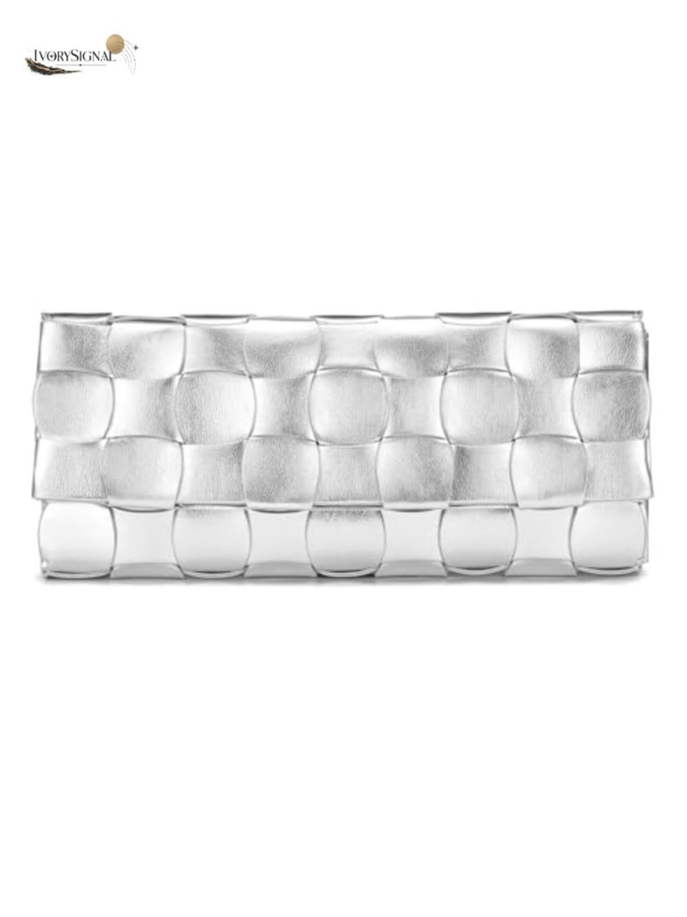 Evening Clutch Purse | Woven Faux Leather Party Shoulder Bag